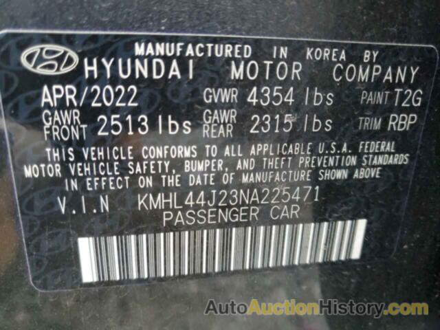 HYUNDAI SONATA SEL PLUS, KMHL44J23NA225471