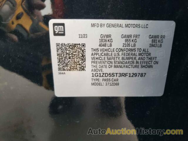 CHEVROLET MALIBU LT, 1G1ZD5ST3RF129787