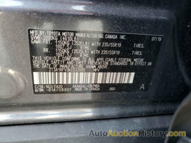 TOYOTA RAV4 XLE PREMIUM, 2T3A1RFV2KC032005