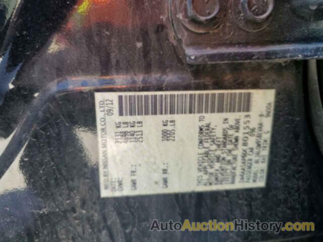 NISSAN MAXIMA S, 1N4AA5AP6DC801553