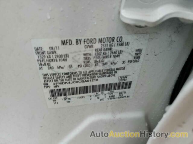 FORD EDGE SEL, 2FMDK4JC0CBA01210