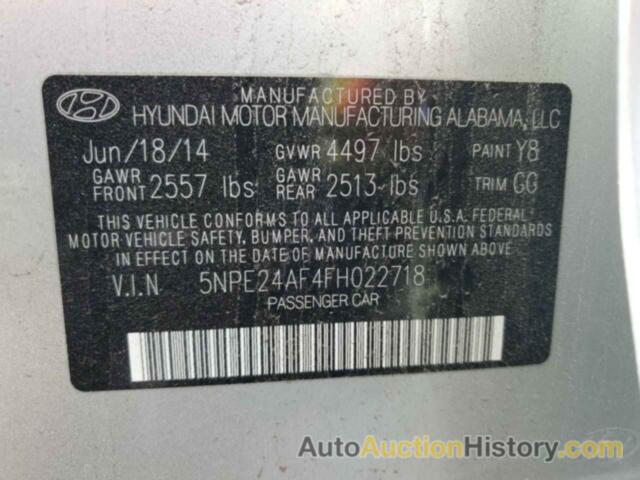 HYUNDAI SONATA SE, 5NPE24AF4FH022718