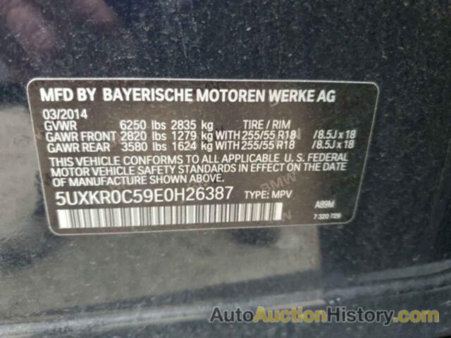 BMW X5 XDRIVE35I, 5UXKR0C59E0H26387