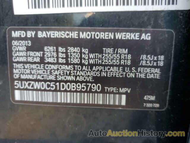 BMW X5 XDRIVE35D, 5UXZW0C51D0B95790