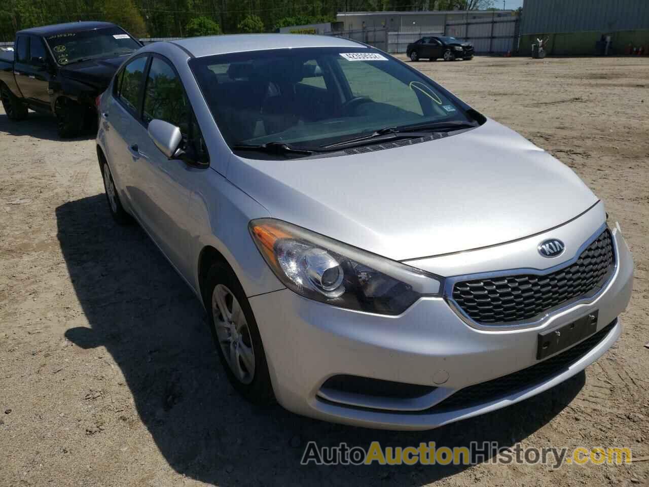 2016 KIA FORTE LX, KNAFX4A68G5498300