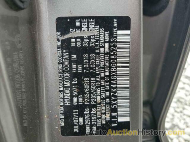 HYUNDAI SANTA FE LIMITED, 5XYZK4AGXBG085253