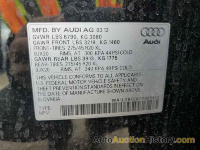 AUDI Q7 PREMIUM PLUS, WA1LGBFE8CD008443