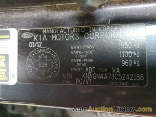 KIA OPTIMA EX, KNAGN4A73C5242188