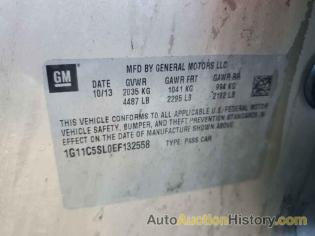 CHEVROLET MALIBU 1LT, 1G11C5SL0EF132558