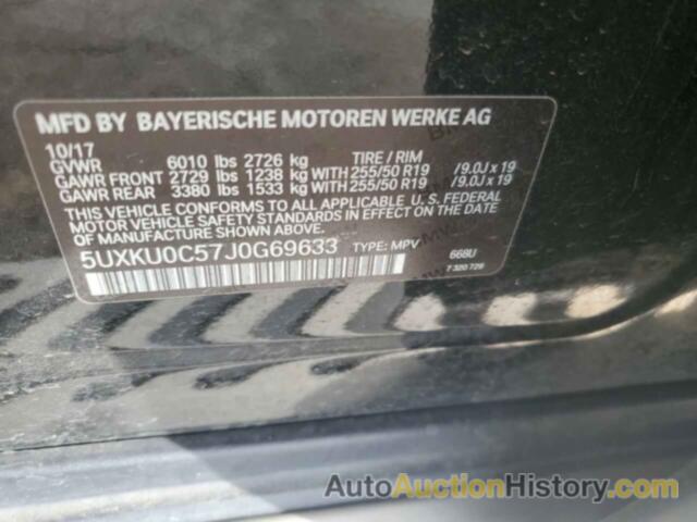 BMW X6 SDRIVE35I, 5UXKU0C57J0G69633