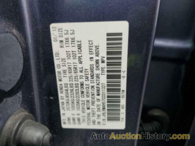 HONDA CRV EX, JHLRM4H57CC011327