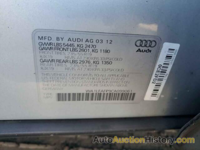 AUDI Q5 PREMIUM PLUS, WA1LFAFP9CA099061