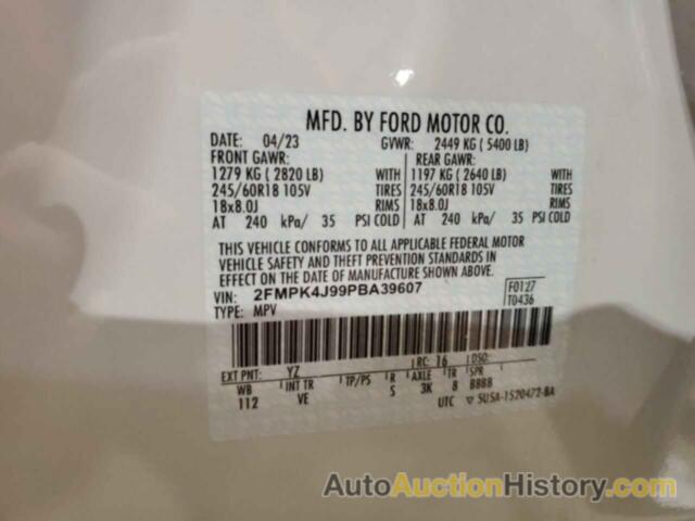 FORD EDGE SEL, 2FMPK4J99PBA39607