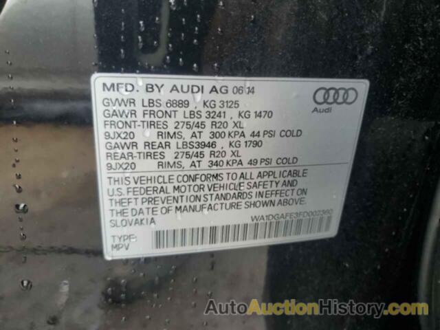 AUDI Q7 PRESTIGE, WA1DGAFE3FD002360