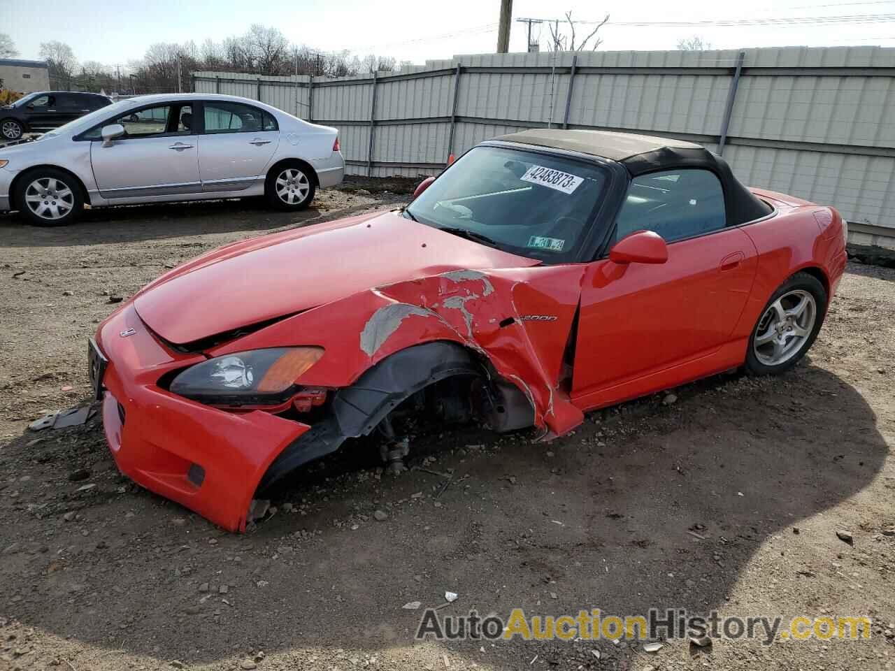 2001 HONDA S2000, JHMAP11431T003139