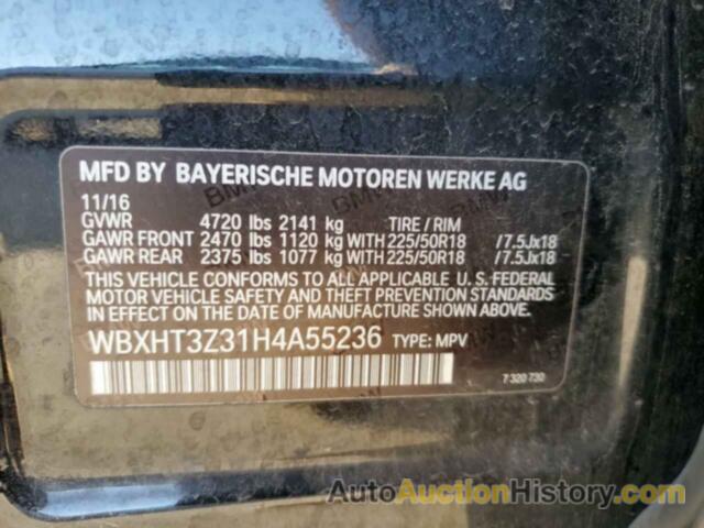 BMW X1 XDRIVE28I, WBXHT3Z31H4A55236