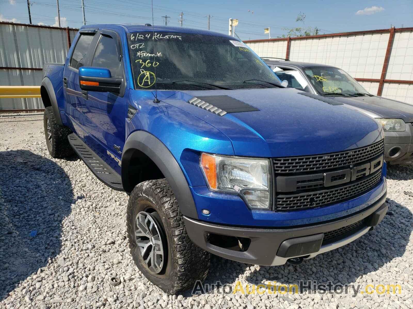 2013 FORD F150 SVT SVT RAPTOR, 1FTFW1R60DFA66654