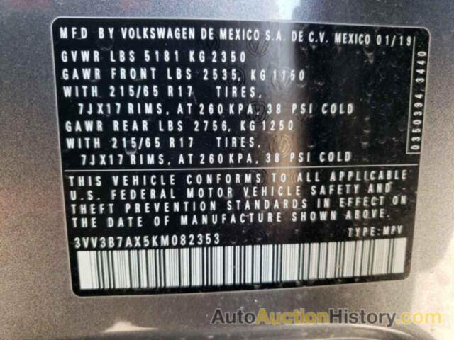 VOLKSWAGEN TIGUAN SE, 3VV3B7AX5KM082353