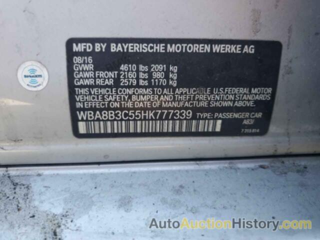 BMW 3 SERIES I, WBA8B3C55HK777339