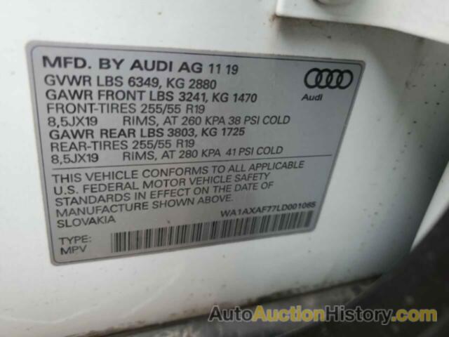 AUDI Q7 PREMIUM, WA1AXAF77LD001065