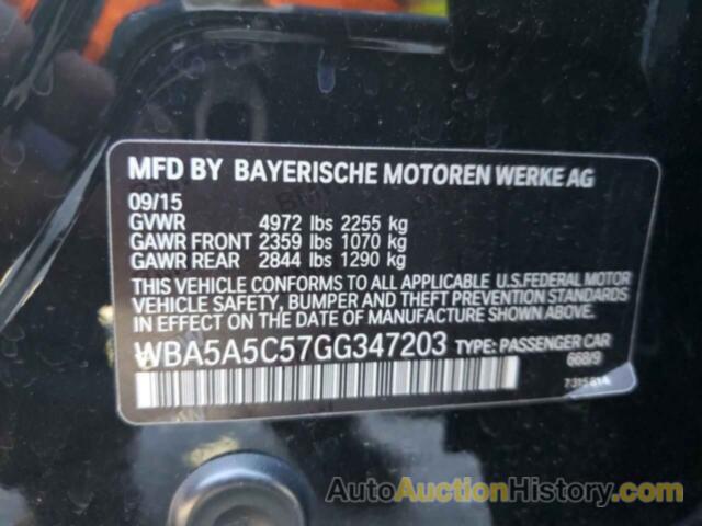BMW 5 SERIES I, WBA5A5C57GG347203