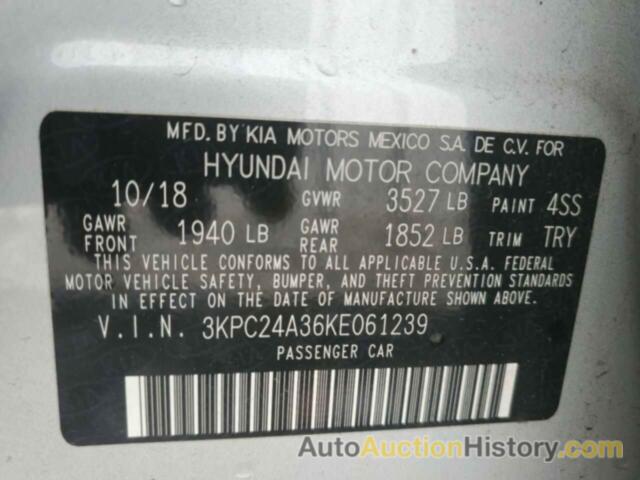 HYUNDAI ACCENT SE, 3KPC24A36KE061239