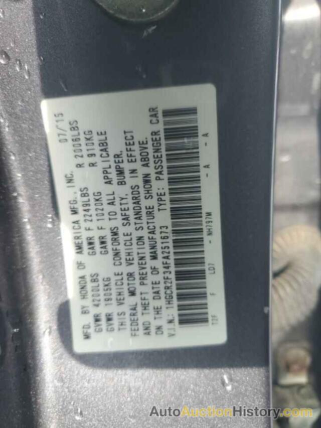 HONDA ACCORD LX, 1HGCR2F34FA251673