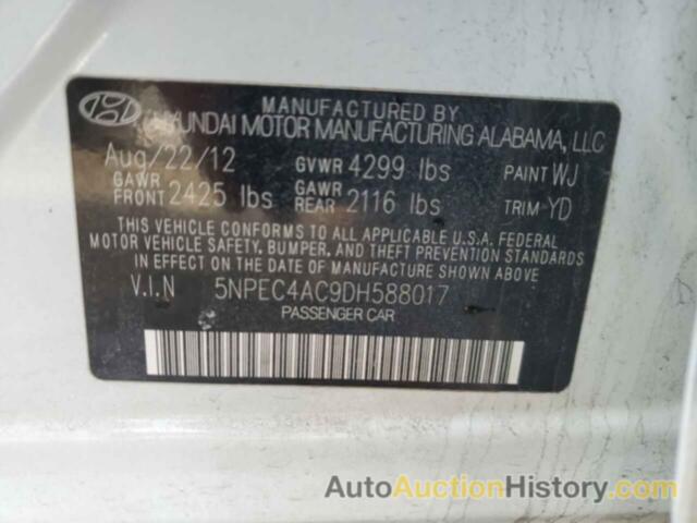 HYUNDAI SONATA SE, 5NPEC4AC9DH588017