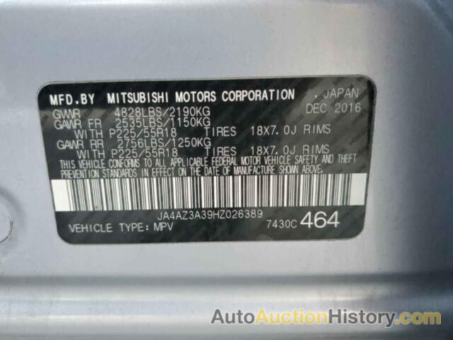 MITSUBISHI OUTLANDER SE, JA4AZ3A39HZ026389