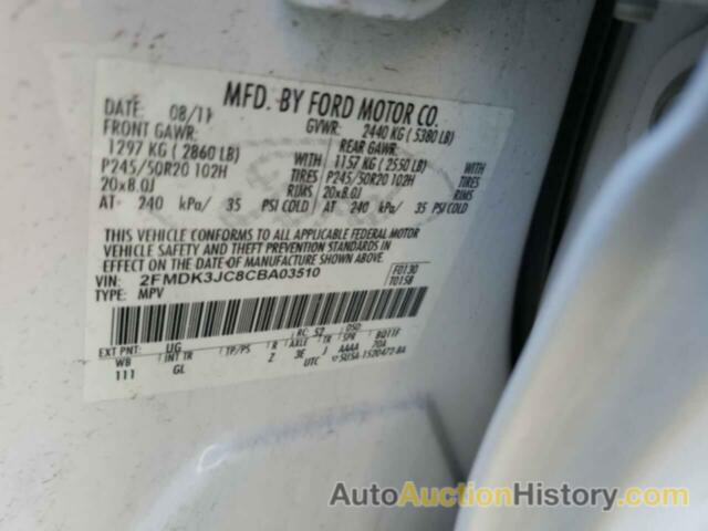 FORD EDGE SEL, 2FMDK3JC8CBA03510