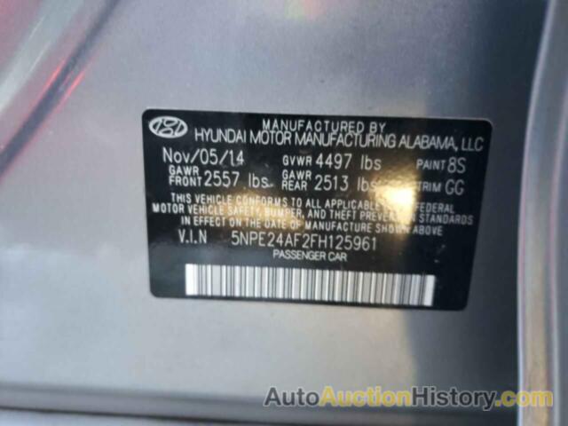 HYUNDAI SONATA SE, 5NPE24AF2FH125961