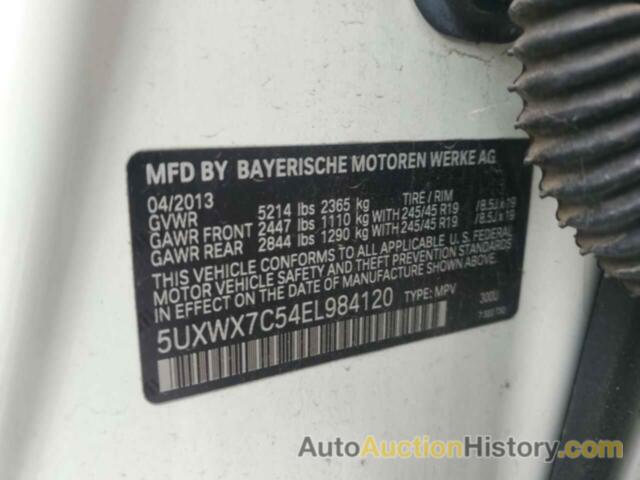 BMW X3 XDRIVE35I, 5UXWX7C54EL984120