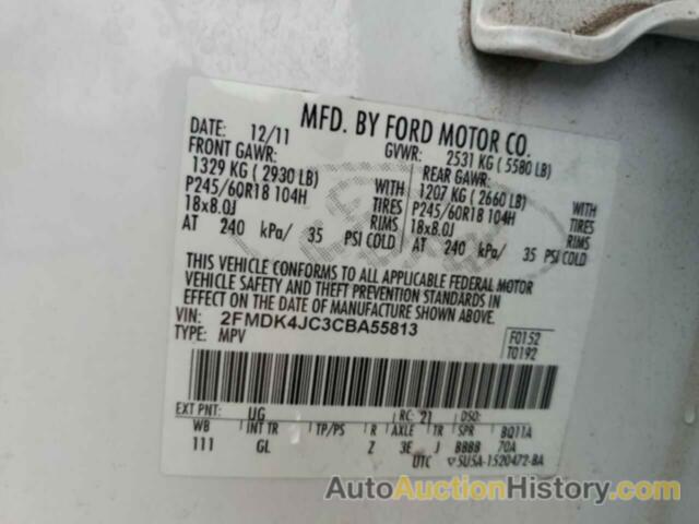 FORD EDGE SEL, 2FMDK4JC3CBA55813