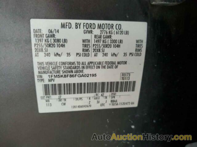 FORD EXPLORER LIMITED, 1FM5K8F86FGA02195