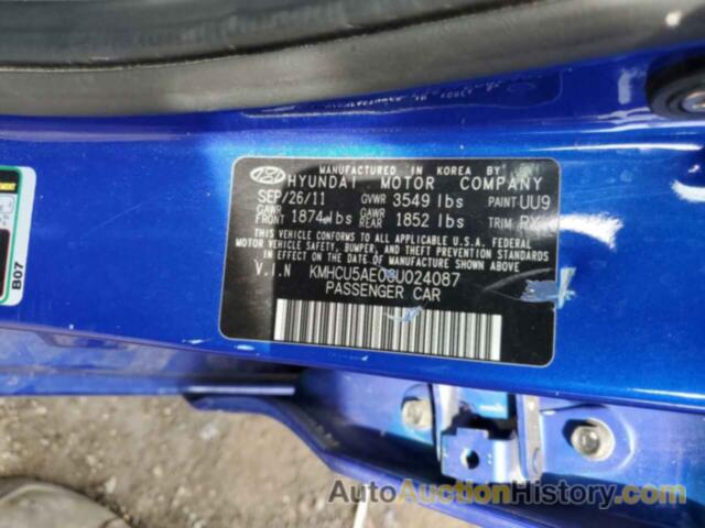 HYUNDAI ACCENT GLS, KMHCU5AE0CU024087