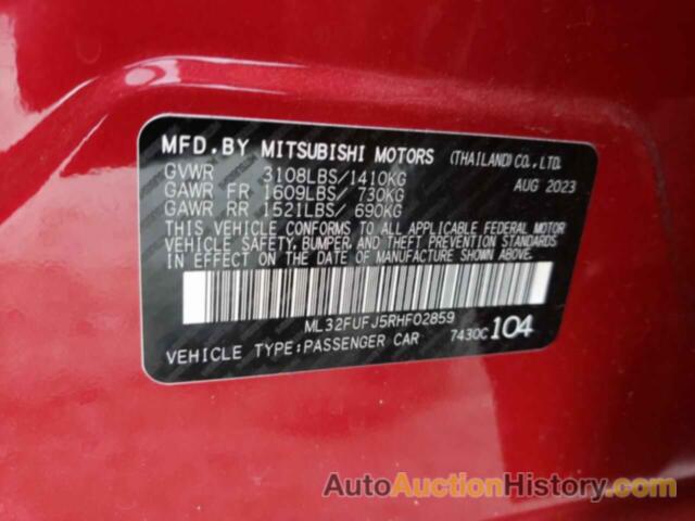 MITSUBISHI MIRAGE G4 ES, ML32FUFJ5RHF02859