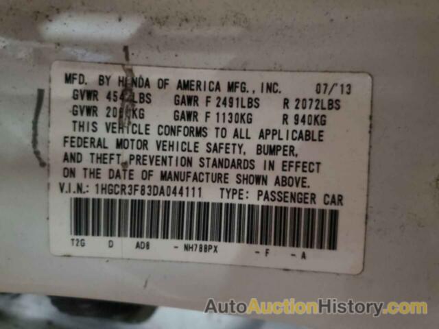 HONDA ACCORD EXL, 1HGCR3F83DA044111