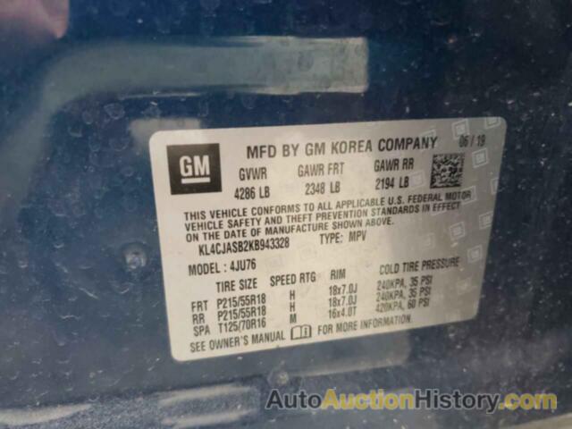 BUICK ENCORE PREFERRED, KL4CJASB2KB943328