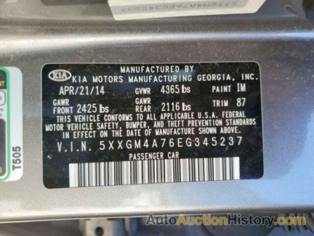 KIA OPTIMA LX, 5XXGM4A76EG345237