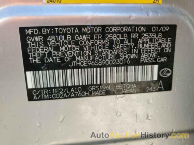 LEXUS GS350 350, JTHCE96S890023016