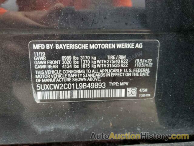BMW X7 XDRIVE40I, 5UXCW2C01L9B49893
