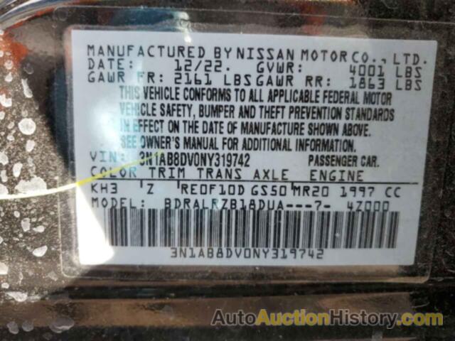 NISSAN SENTRA SR, 3N1AB8DV0NY319742