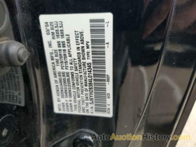 HONDA ELEMENT LX, 5J6YH28384L014345