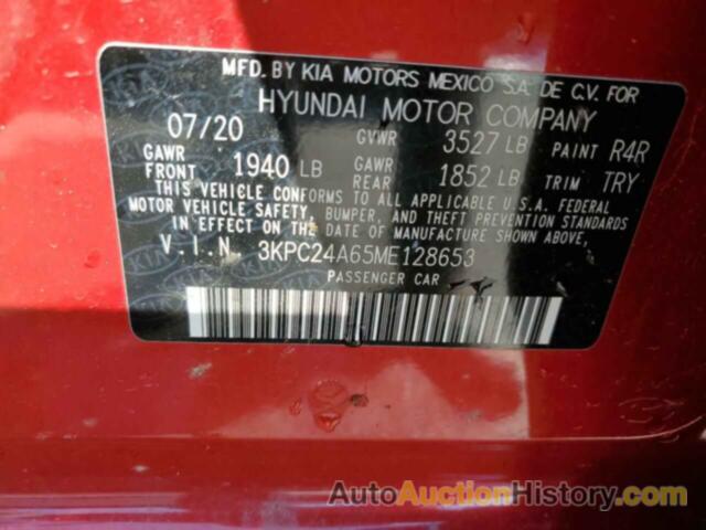 HYUNDAI ACCENT SE, 3KPC24A65ME128653