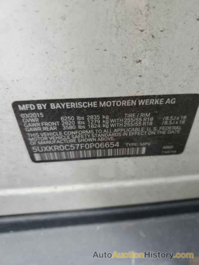 BMW X5 XDRIVE35I, 5UXKR0C57F0P06654