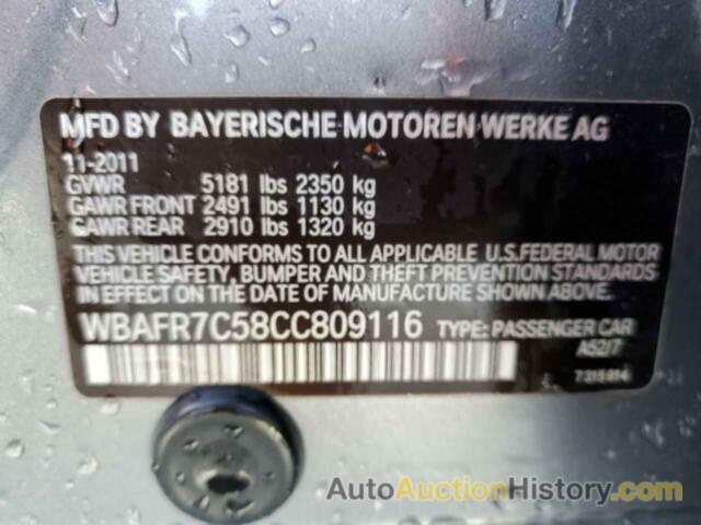 BMW 5 SERIES I, WBAFR7C58CC809116