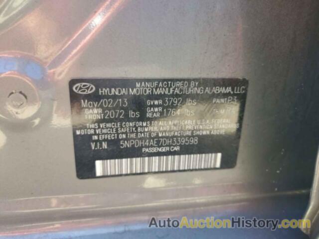 HYUNDAI ELANTRA GLS, 5NPDH4AE7DH339598