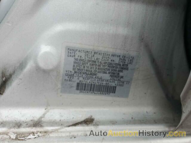 NISSAN VERSA S, 3N1CN7AP6JL882897