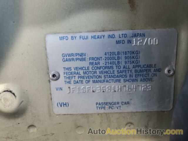 SUBARU FORESTER L, JF1SF63581H764723