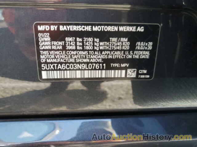 BMW X5 XDRIVE45E, 5UXTA6C03N9L07611